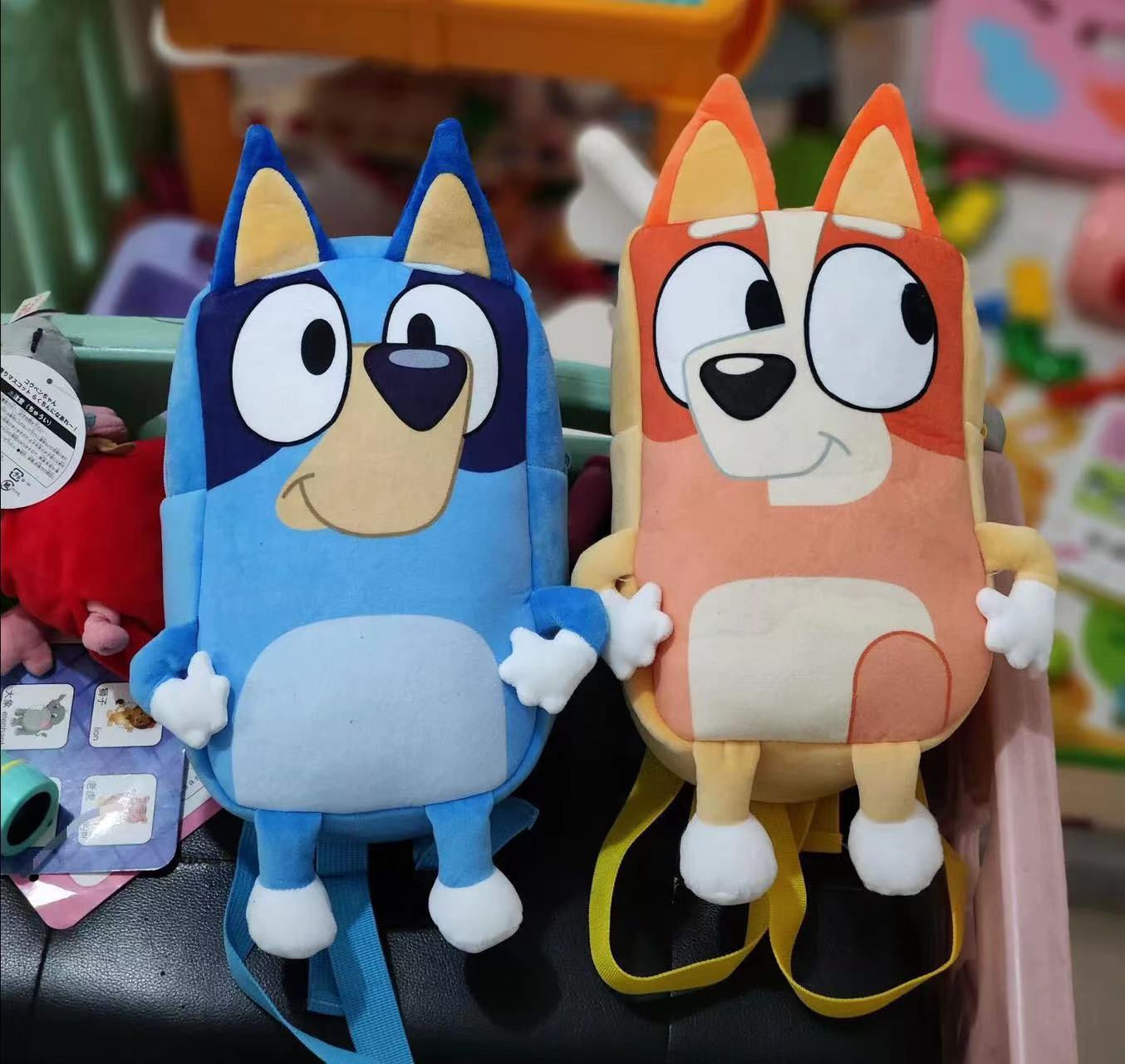 Kawaii Bluey Backpacks Creative Cartoon Stuffed Plush Home Decor Blue Dog Plushies Bag Fashion Kindergarten Kids - Cube Fidget